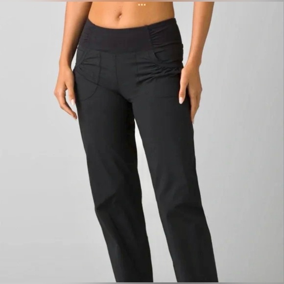 Prana Women's Athletic Black Straight Leg Summit Pants - Picture 3 of 15